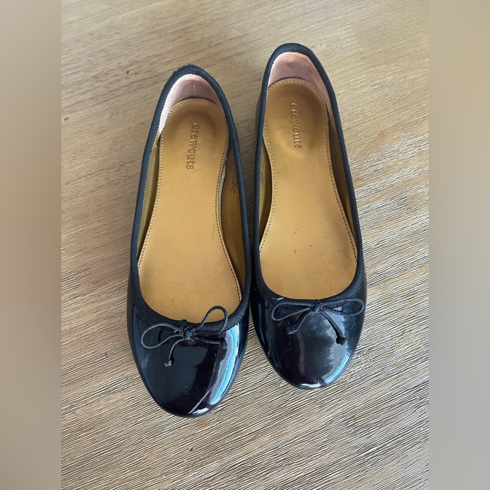 Crewcuts Black Patent Leather Ballet Flats size 2
